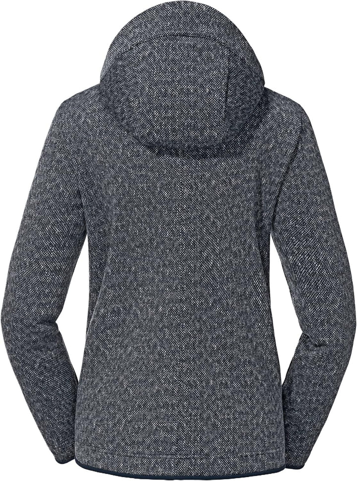 Schöffel Damen Fleece Hoody Aurora L, weicher Fleece Pullover aus elastischem Super Warm Fleece, atm