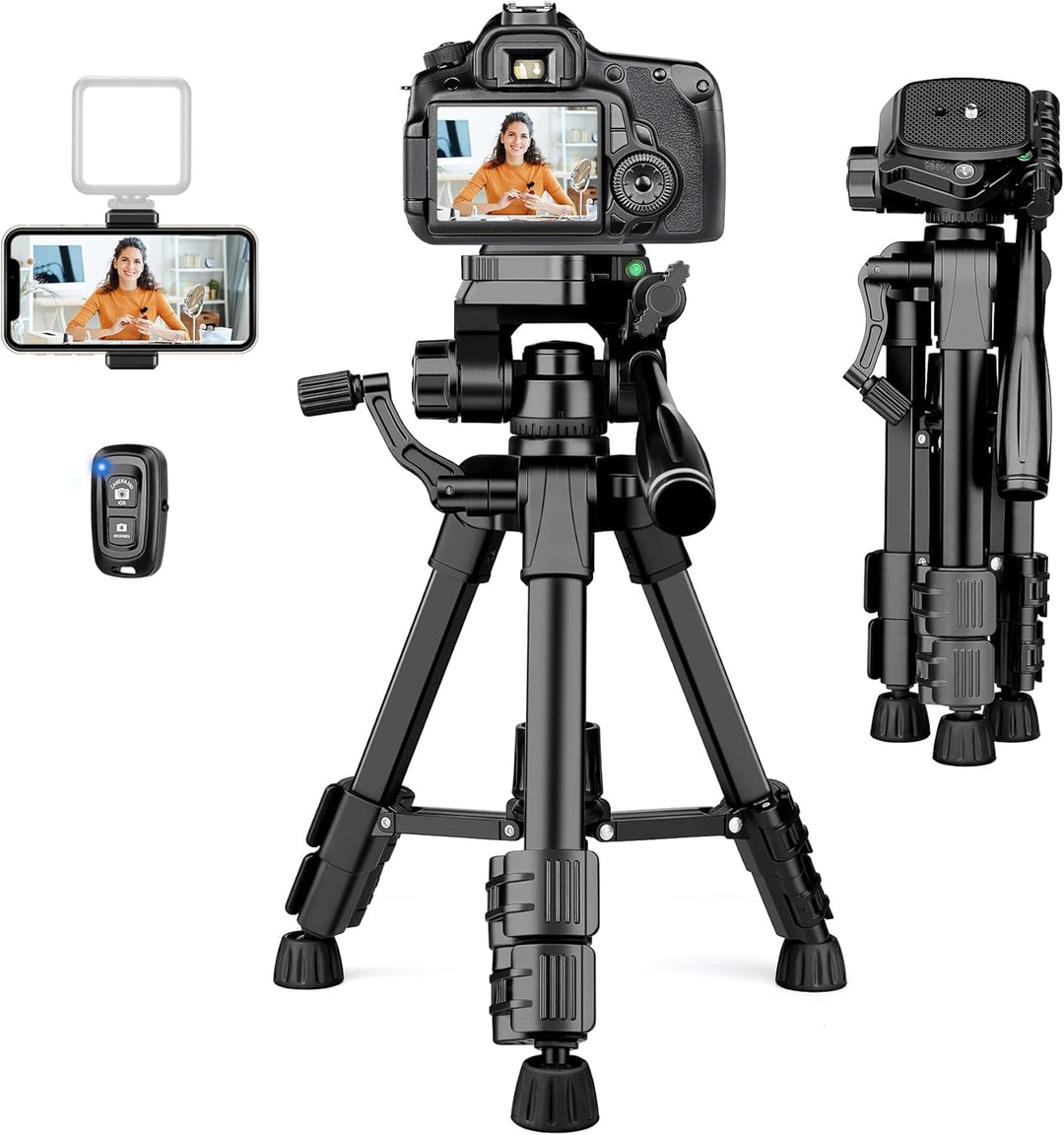 JOILCAN Mini Stativ 63.5cm, Aluminium Kamera Stativ für Cannon/Sony/DSLR Kamera/Video Camcorder/Proj