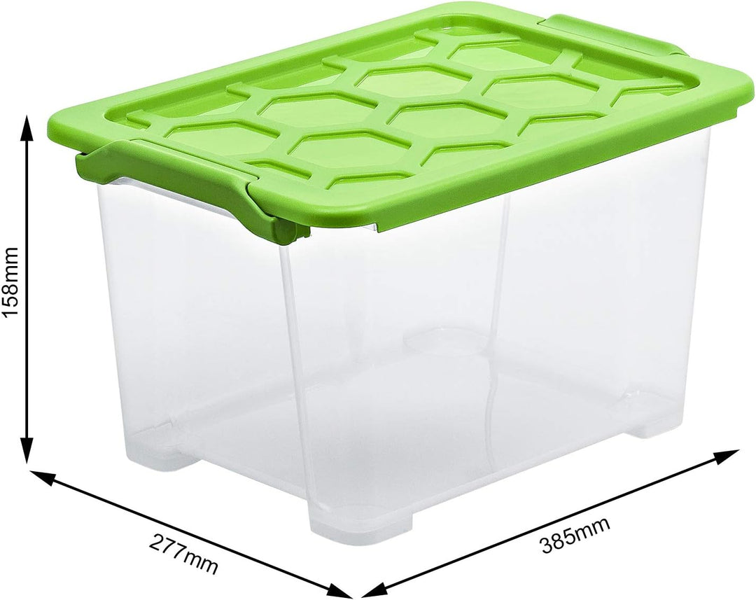 Rotho Evo Safe Keeping 3er-Set Aufbewahrungsbox Deckel, lebensmittelechter Kunststoff (PP) BPA-frei,