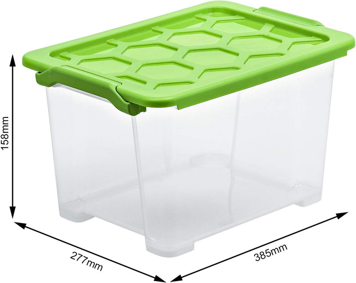 Rotho Evo Safe Keeping 3er-Set Aufbewahrungsbox Deckel, lebensmittelechter Kunststoff (PP) BPA-frei,