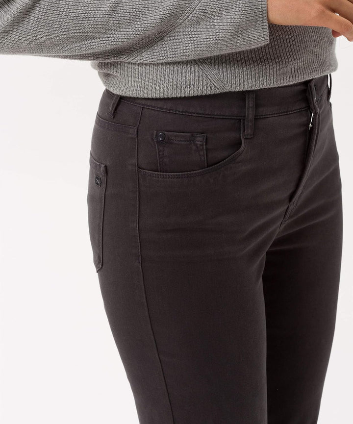 BRAX Damen Style Carola Five-Pocket wertigem Baumwollsatin Hose, Grey 1, 29W / 32L