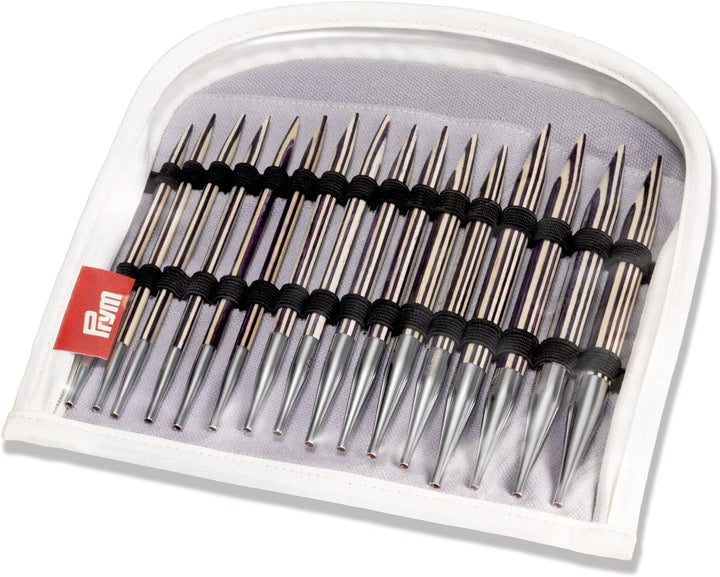 Prym, natur 223801 Rundstricknadel Set Lilac Streifen 4,0-10,0 mm, 4 mm bis 10 mm