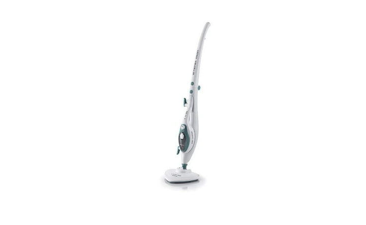Ariete 4169 Steam Mop 10 in 1, Dampfreiniger, 18 Minuten Arbeitszeit, Klappbarer Stiel, Weiss und Bl