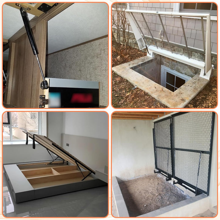 500MM 800N Gasdruckdämpfer mit 8mm Ösenköpfen Gasdruckfeder Hydraulische Kofferraum-gasfeder für Ott