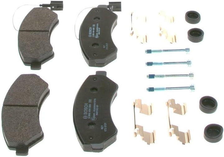 Bosch BP1501 Bremsbeläge - Vorderachse - ECE-R90 Zertifizierung - vier Bremsbeläge pro Set