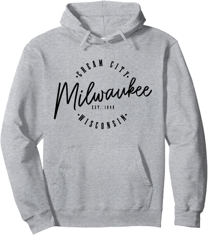 Milwaukee Pride Est. 1846 Jahrgang Wisconsin Pullover Hoodie