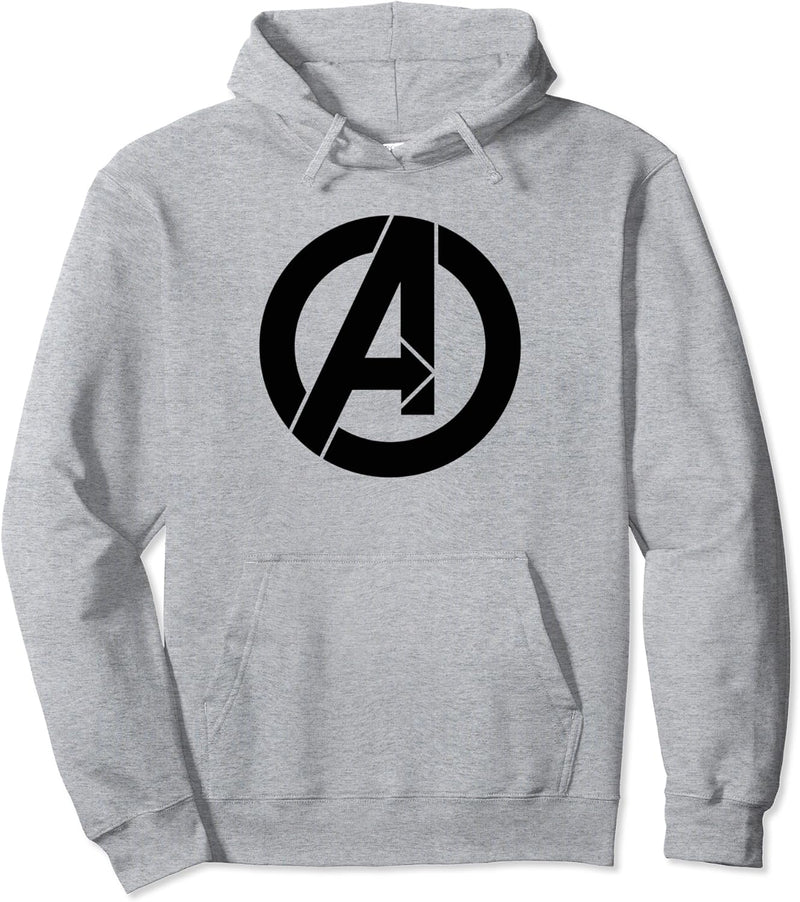 Marvel Avengers Black A Logo Pullover Hoodie
