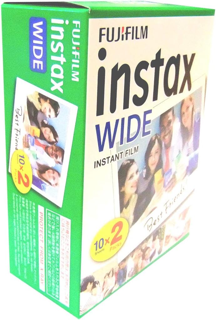 Bundle von 5 Packungen mit 20 Film Instax wide. Total 100 films