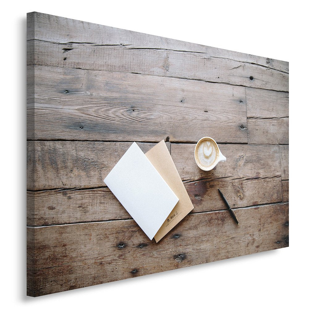 Feeby Frames, Leinwandbild, Bilder, Wand Bild, Wandbilder, Kunstdruck 50x70cm, KARKI, BRETTER, TISCH