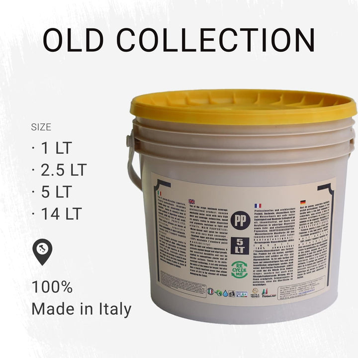 NICOLA VERNICI Abwaschbare Wasserfarbe, Old Collection-Line, umweltfreundlich und atmungsaktiv, hohe