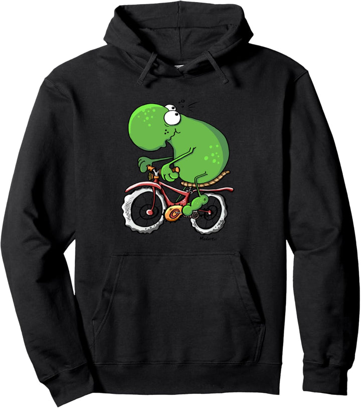 Frosch Fährt Fahrrad I Mountainbike Fun Rad I Geschenk Pullover Hoodie