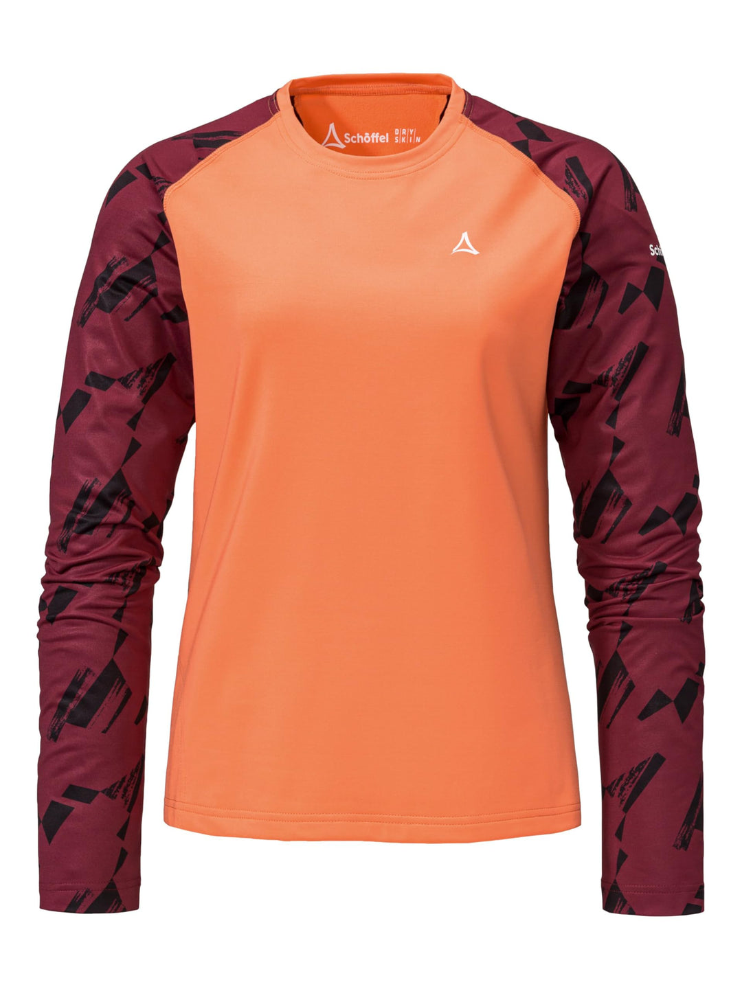 Schöffel Damen Longsleeve Lakata Trail L, atmungsaktives MTB Shirt, Fahrradtrikot mit 4-Wege Stretch