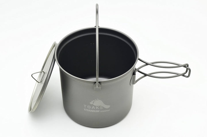 TOAKS Titanium Pot with Bail Handle, 1100 ml
