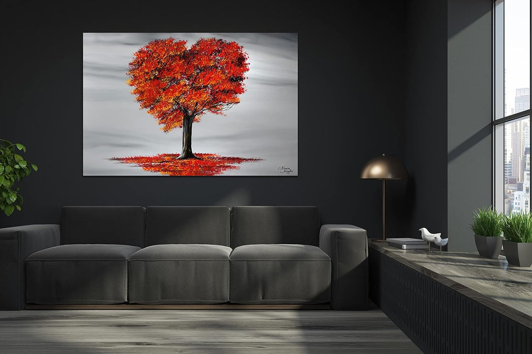 Monica Mirafiori I 100% HANDGEMALT I Gemälde Love 100x70cm | Gemälde Handgemalt | Acrylgemälde | Seh