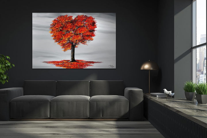 Monica Mirafiori I 100% HANDGEMALT I Gemälde Love 100x70cm | Gemälde Handgemalt | Acrylgemälde | Seh