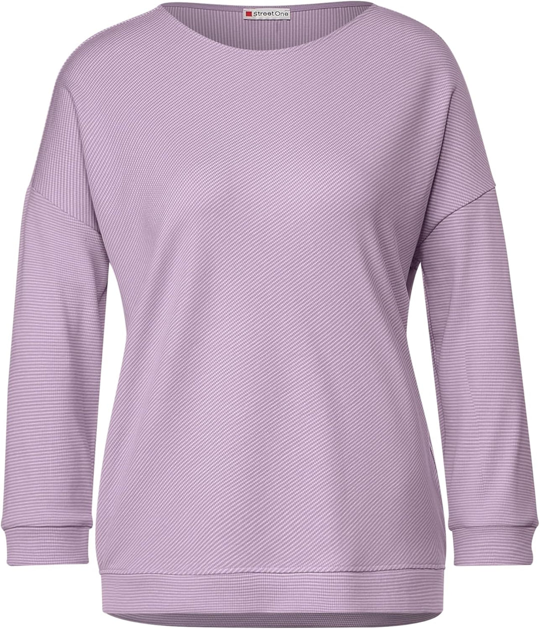 Damen Shirt mit Streifenstruktur 38 Soft Pure Lilac, 38 Soft Pure Lilac