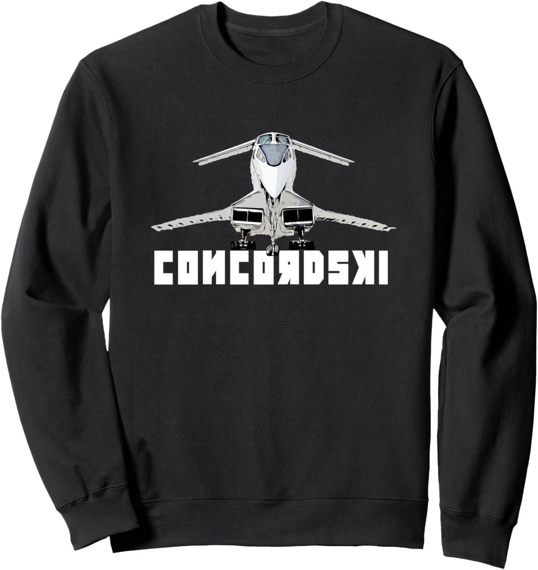 Tu-144 Concordski Concorde Aircraft Aeroplane Gift Sweatshirt