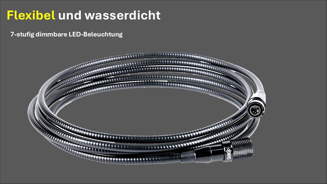 ROTHENBERGER Industrial Endoskop Kamera TF 2809 im stabilen Kunststoffkoffer | Rohrkamera | Kanalkam