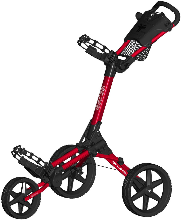 Fast Fold Square Golfwagen mit 3 Rädern Einheitsgrösse rot / schwarz, Einheitsgrösse rot / schwarz