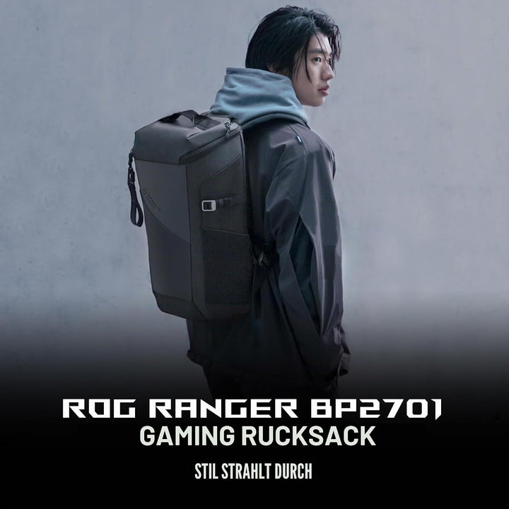 ASUS ROG Ranger BP201 Gaming Notebook Rucksack (leichtgewichtig, wasserabweisend, 22 Liter Stauraum,