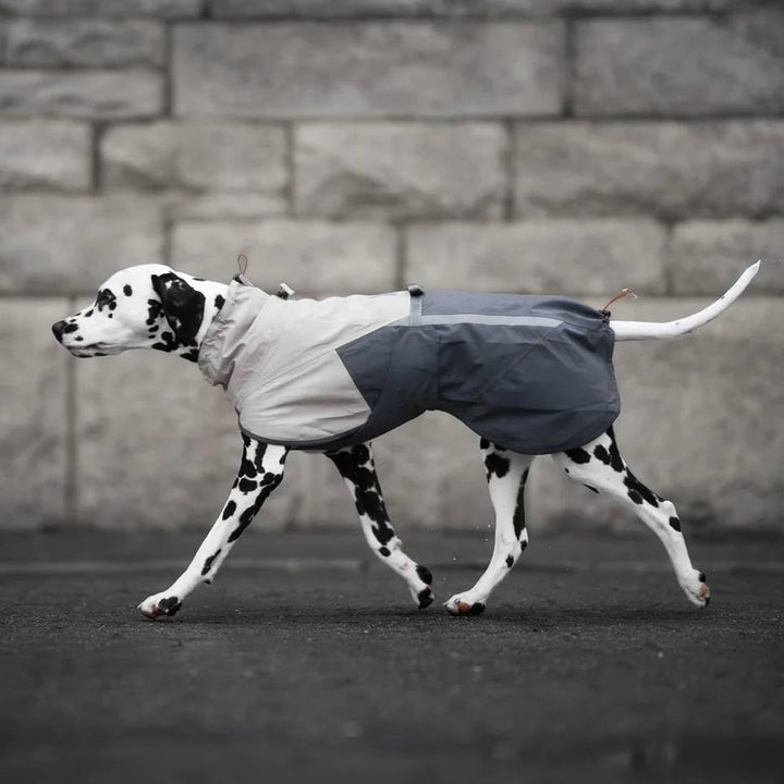Non-Stop Dogwear Fjord Regenmantel 2.0, Schwarz/Orange, 55