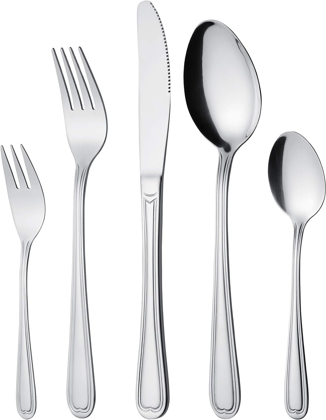 GRÄWE Besteckset für 12 Personen aus Edelstahl, Geschirrset, 100-teilig Set, nickelfrei, rostfrei, h