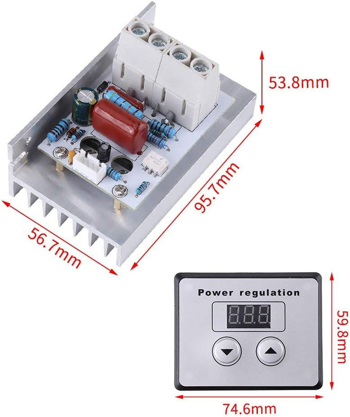 10000W SCR Regler Dimmer AC 220V 80A Spannungsregler PWM-Regler SCR-Speed Control-Dimmer-Thermostat