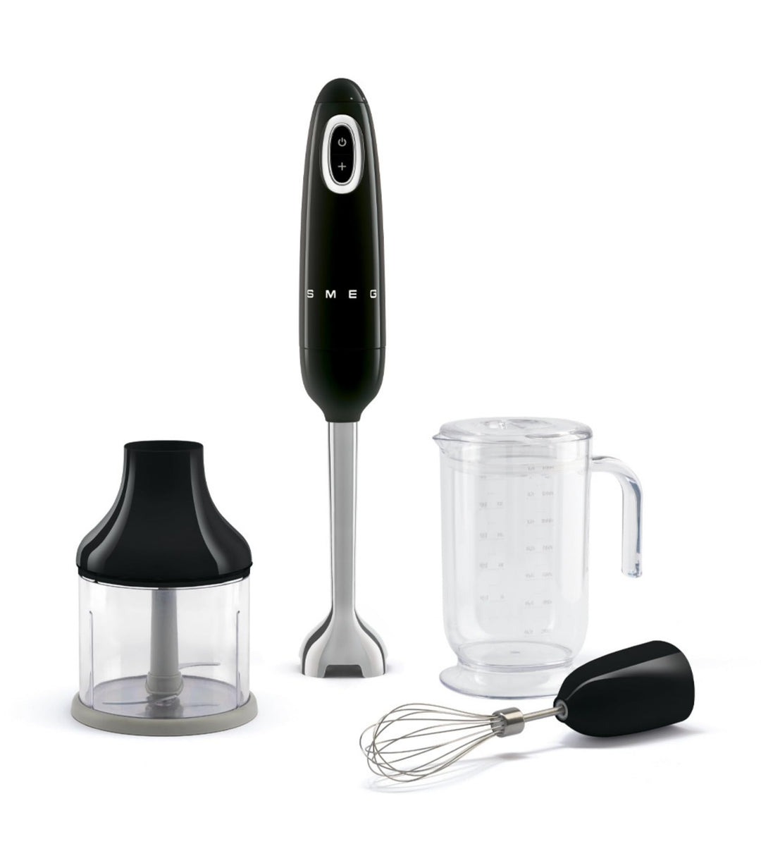 Smeg, Stabmixer HBF03BLEU, Turbo-Funktion und Flowblend-Schneidesystem, mit Rutschfestem Griff, inte