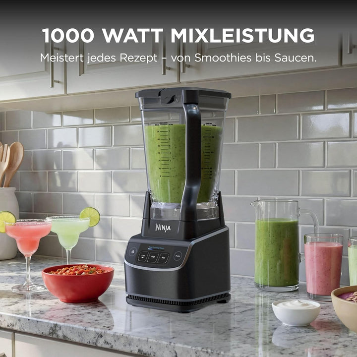 Ninja UltraCrush Mixer, 3 Geschwindigkeitsstufen, manueller Modus Impuls, Gefäss mit 1,9 Liter Fassu