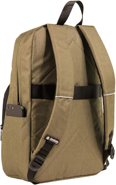 Invicta Easy Medium Office-Rucksack, Beige, 20 l, für Laptops bis 15,6 Zoll - Grün 2 Töne I M, Grün