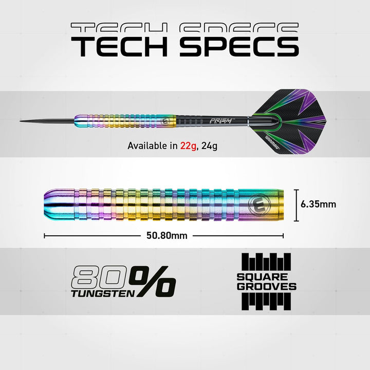 WINMAU Foxfire Urban 80% - Steeldarts 22 Gramm