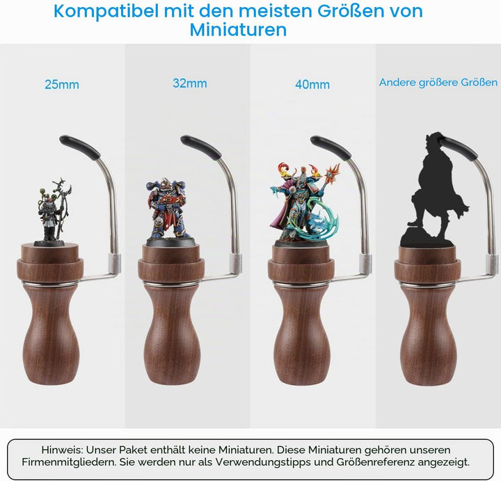 Jucoci Gemälde Griff für Mini-Statuen Gemälde Griff Kompatibel mit Warhammer, DND, Skalierungsmodell