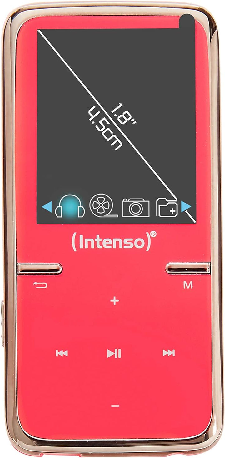 Intenso Video Scooter MP3-Videoplayer (4,5 cm (1,8 Zoll) Display inkl. 8GB micro SD-Karte) pink Pink