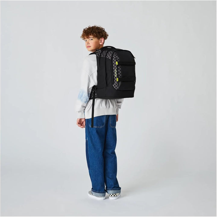 Satch Pack ab 5. Klasse ergonomisch 30L Stauraum standfest Organisationstalent Einheitsgrösse Dark S