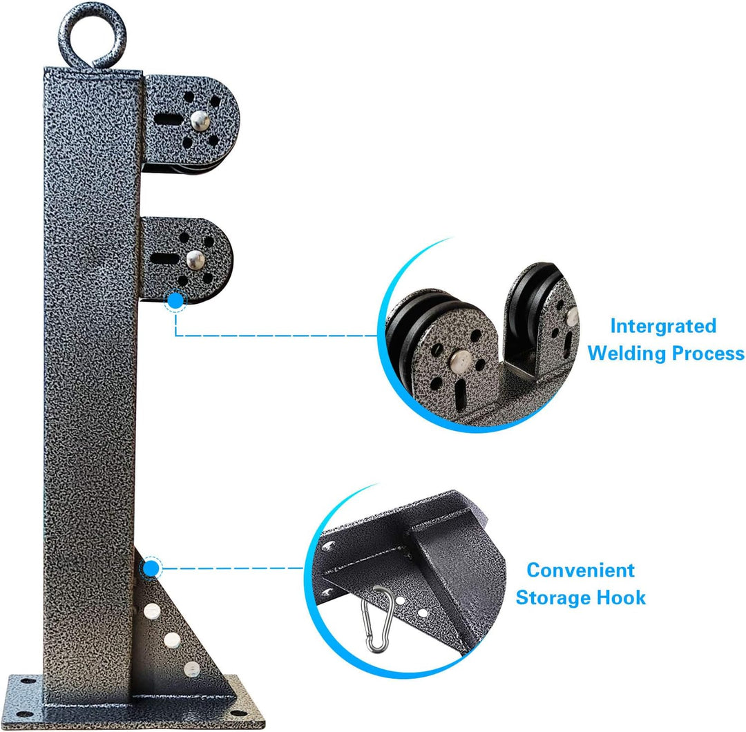 Generisch Fitness Wall Mount Pulley System, Weight Cable Pulley System for Gym, LAT Pull Down and Lo