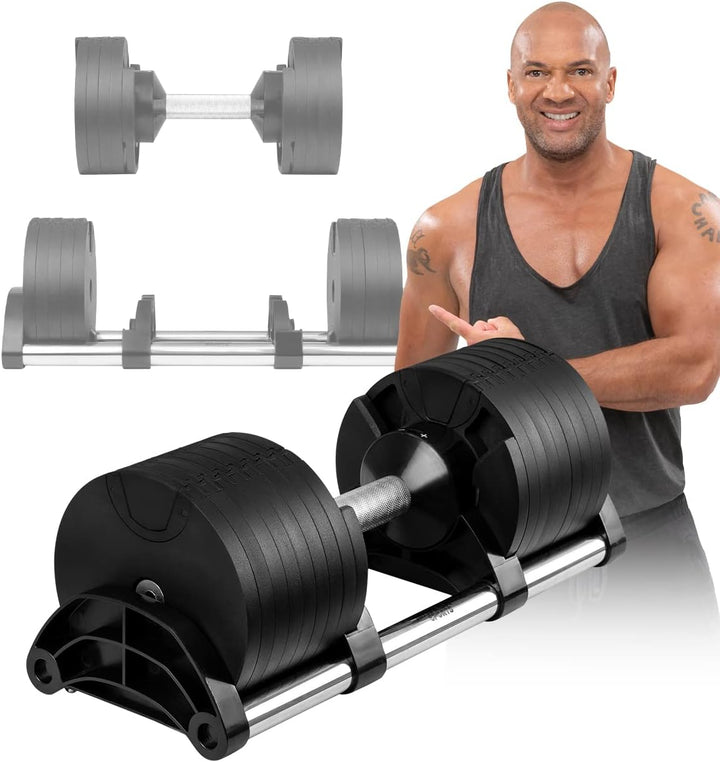 Miweba Sports Hantel VH200 | 𝐏𝐫𝐨𝐟𝐢 Hanteln - Kurzhantel Gewichte 2-28 kg - Kurzhantel Set - Verstell