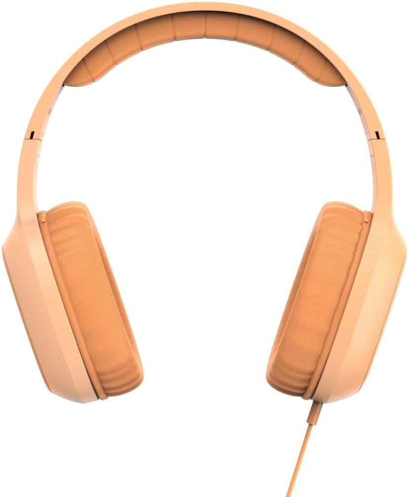 Hama Kopfhörer Fun C, On-Ear, Mikrofon, einseitige Kabelführung, USB-C, Orange, Orange