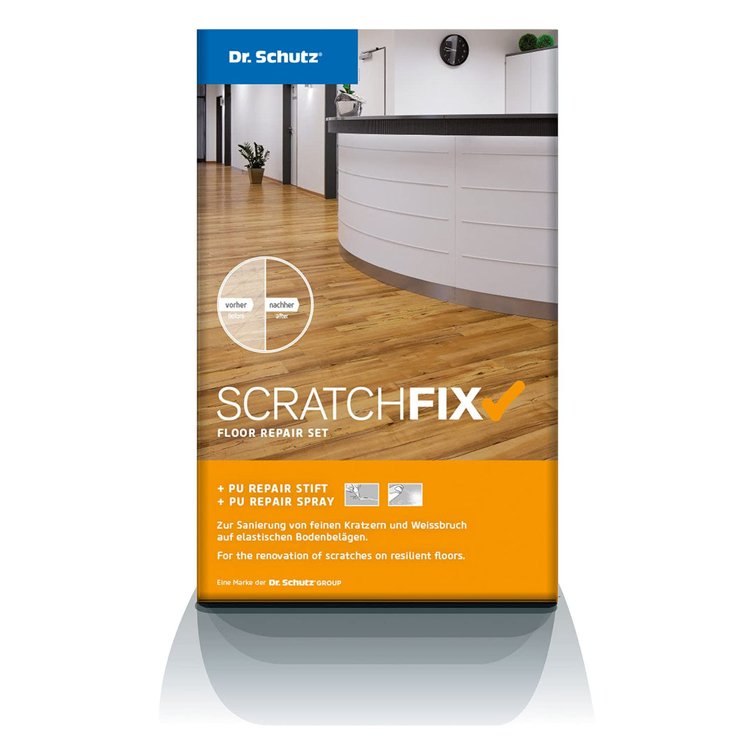 Dr. Schutz SCRATCHFIX Floor Repair Set | Reparatur Set für Hartböden, Designböden aus Vinyl, PVC, CV