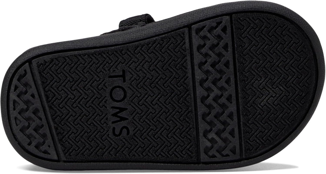 TOMS Mädchen Tiny Mary Jane Sneaker 19.5 EU Black Foil Dot Microfiber, 19.5 EU Black Foil Dot Microf