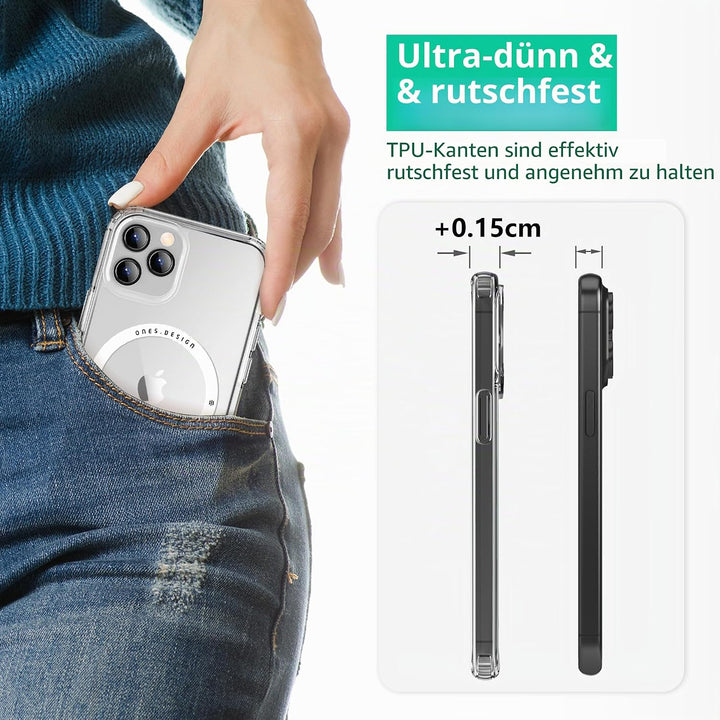 ONES Magnetisches HandyHülle für iPhone 11 Pro Max, Kompatibel mit MagSafe, Militärnorm Schutz Dünne