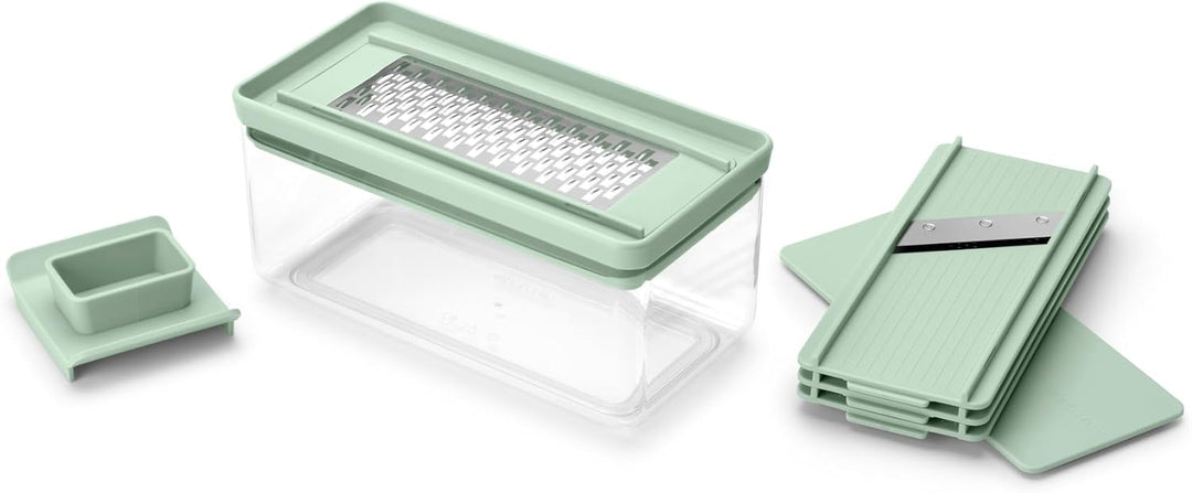 Brabantia Tasty+ Hobel- und Reibe-Set, Jadegrün