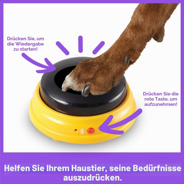 Hunger for Words Talking Pet Next Words Namen - 3 Stück Set beschreibbare Sprachtasten für Hunde, Hu