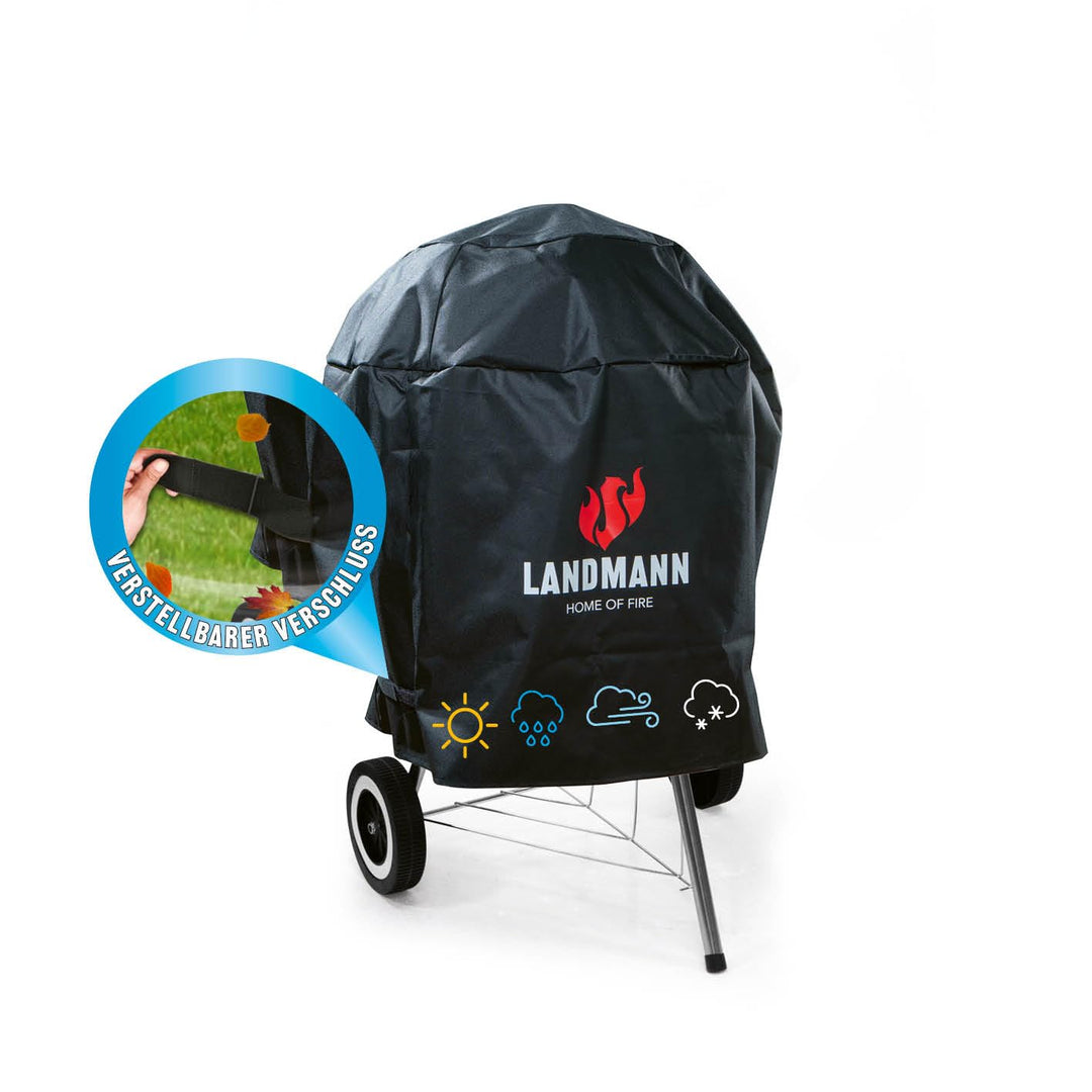 Landmann Grillabdeckung | PVC Grillzubehör - Wetterfest | Abdeckhaube für Grills | Grillhaube, Abdec