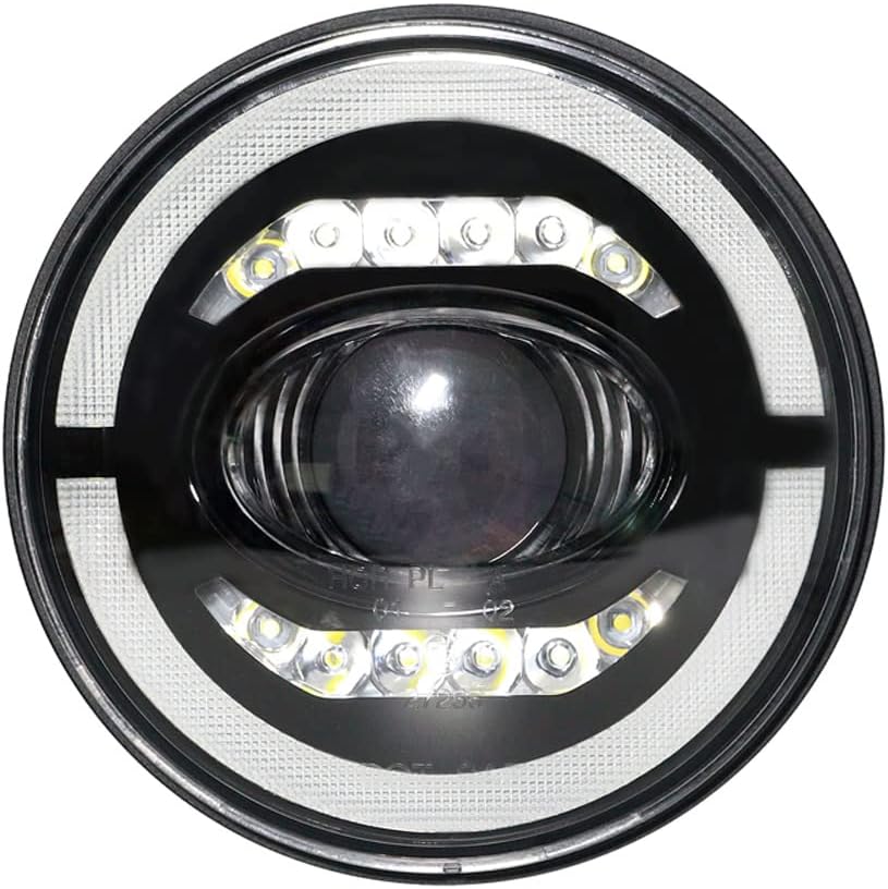 AUTO-STYLE Satz LED Scheinwerfer kompatibel mit Land Rover 90/110 & Defender - Schwarz