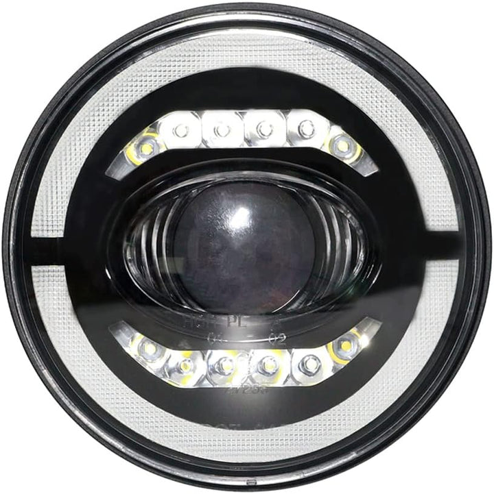 AUTO-STYLE Satz LED Scheinwerfer kompatibel mit Land Rover 90/110 & Defender - Schwarz
