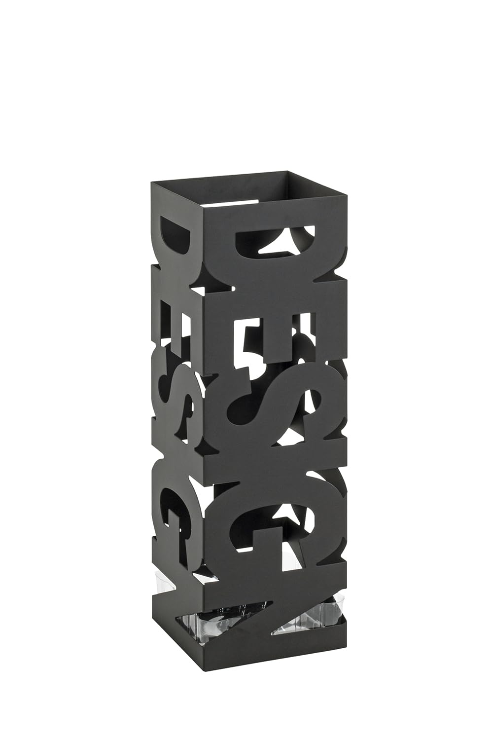 HAKU Möbel Schirmständer, Metall, schwarz, B 16 x T 16 x H 48 cm Schwarz Modern, Schwarz Modern