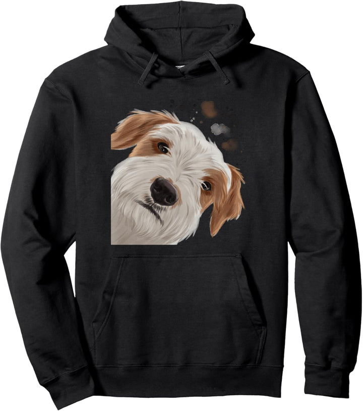 Neugieriger Hund Kromfohrländer Pullover Hoodie
