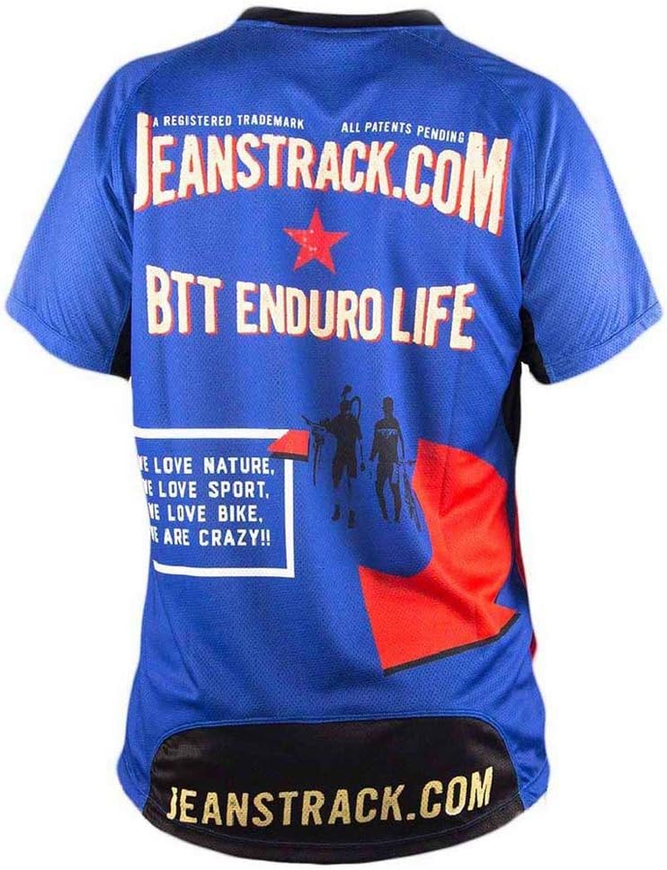 Jeanstrack Enduro Extr Technisches MTB Shirt XL Rot / Blau, XL Rot / Blau