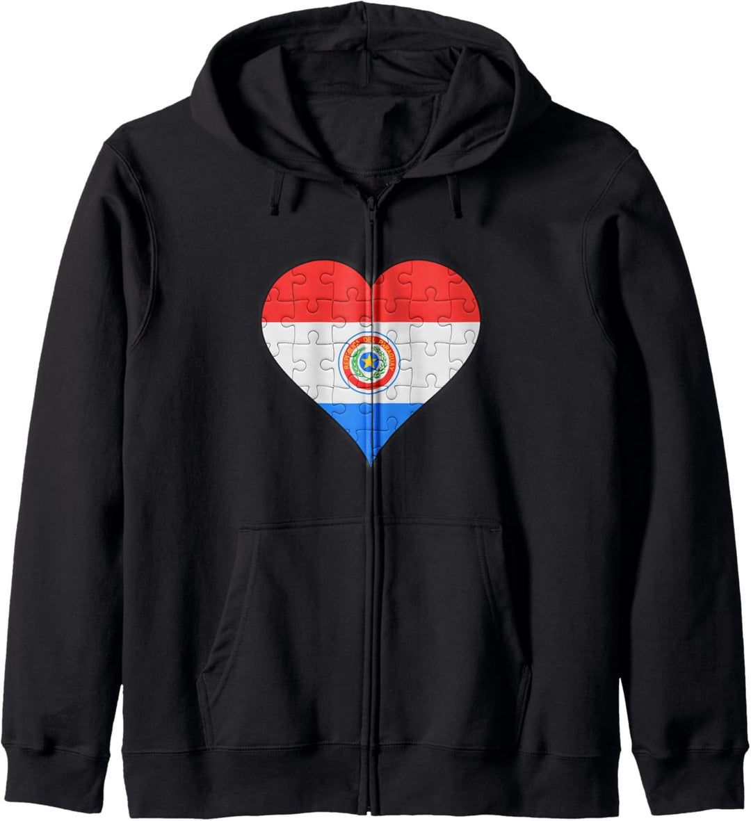Paraguay Paraguayische Flagge Herz Kapuzenjacke