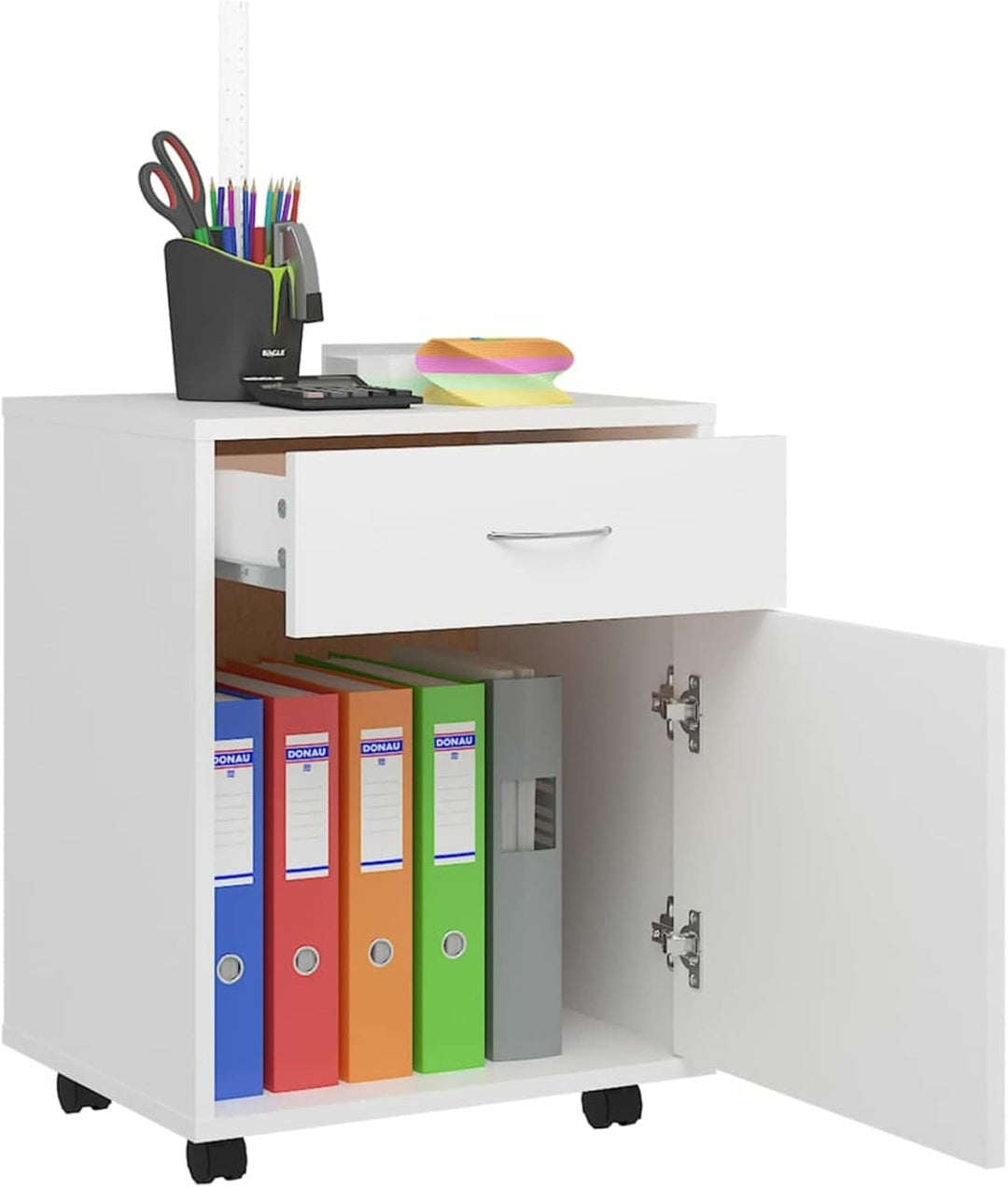 Vopese Rollschrank Rollcontainer Holzschrank Aktenschrank Schubladenschrank Aufbewahrungsschrank Möb